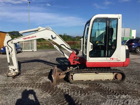 takeuchi 135 mini excavator specs|takeuchi mfg tb.